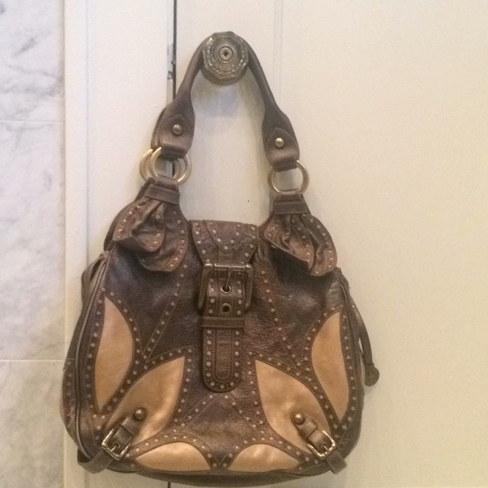 Isabella Fiore large brown leather purse